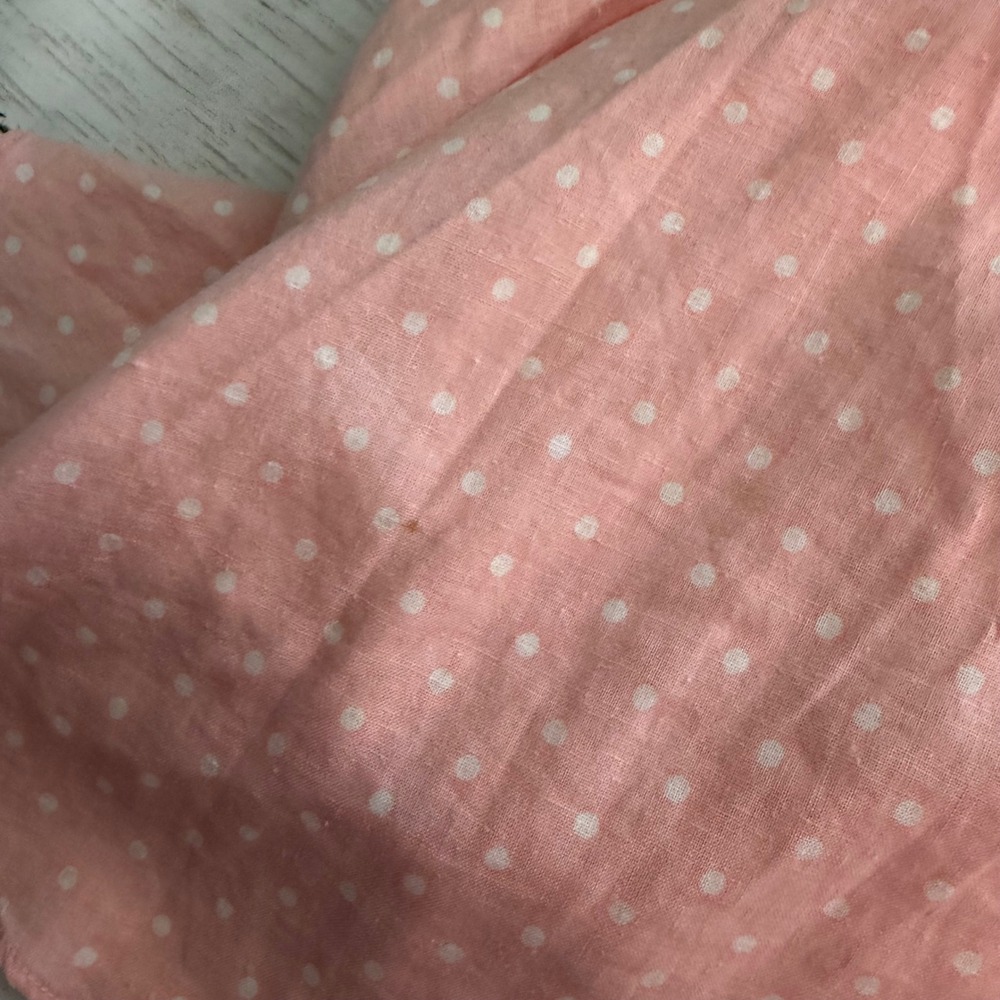 Gal Meets Glam Dress Women 8 Polka Dot Cottagecore Feminine Romantic Linen Blend - Picture 8 of 15